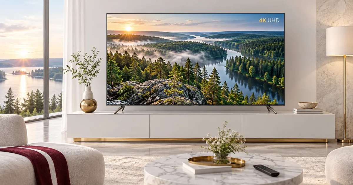 4K IPTV Latvia Premium subscription on a modern television