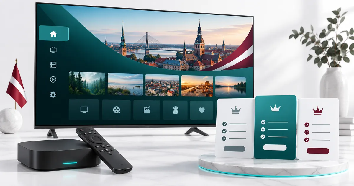 IPTV Latvia subscription plans for TV and streaming devices