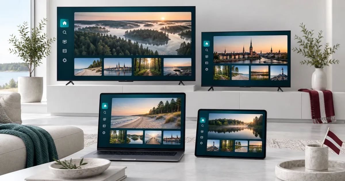 IPTV Latvia subscription for four connected devices