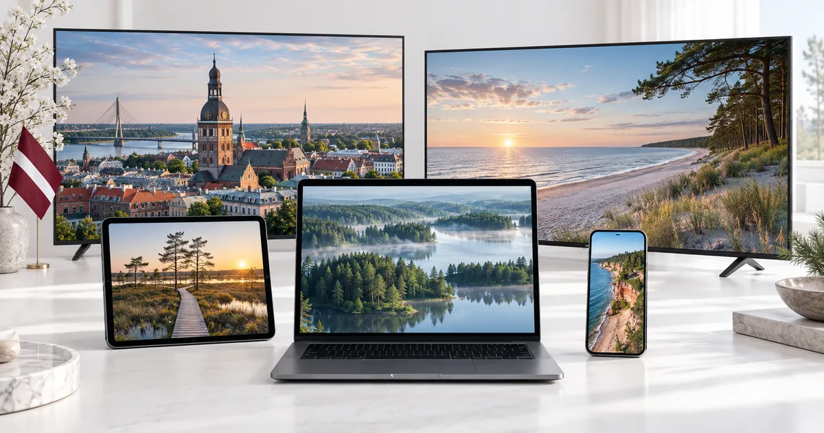 IPTV Latvia subscription supporting five device connections