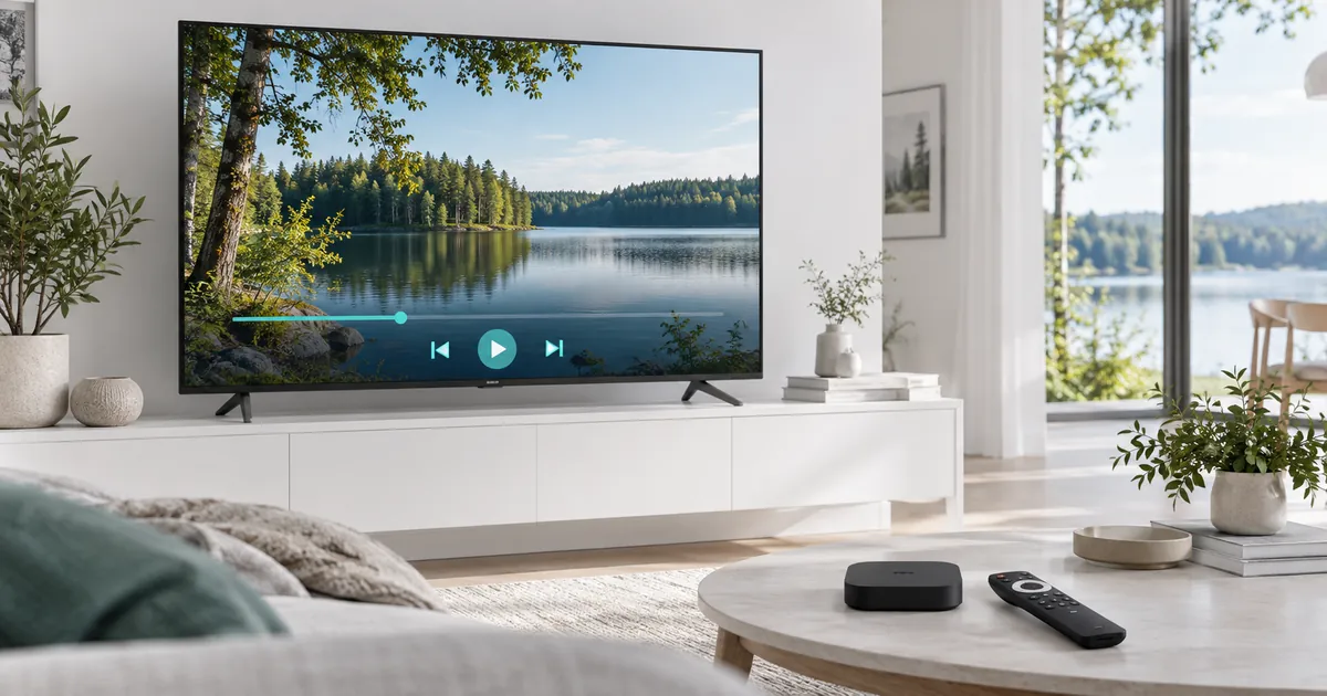 IPTV Latvia running on an Android TV streaming device