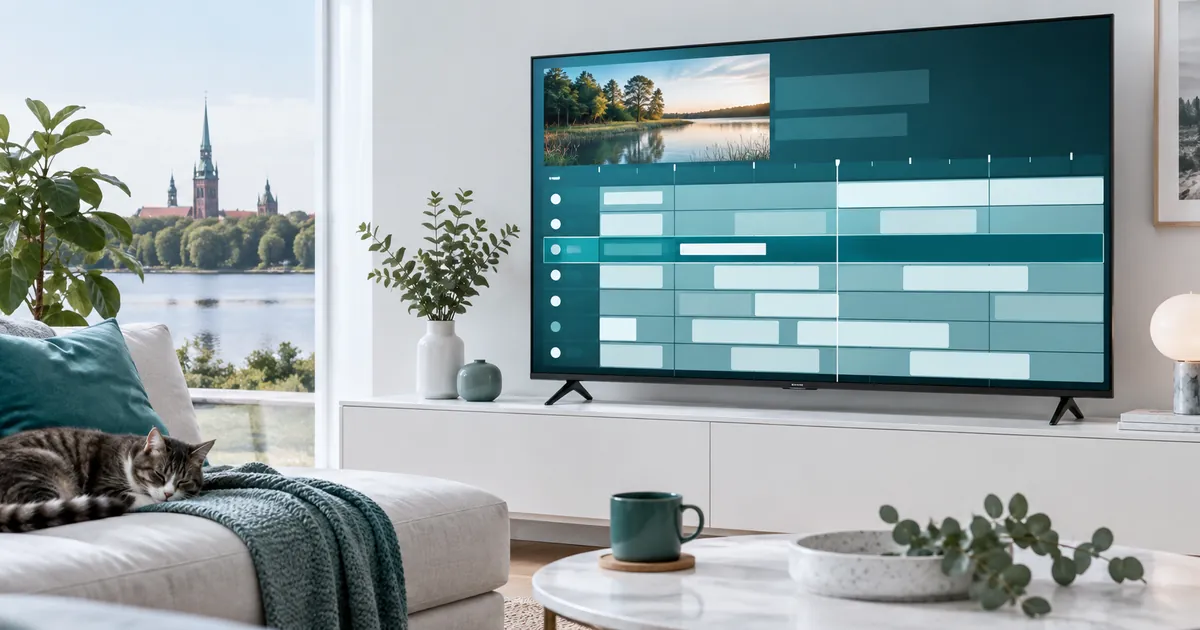 Electronic program guide for IPTV Latvia on Smart TV