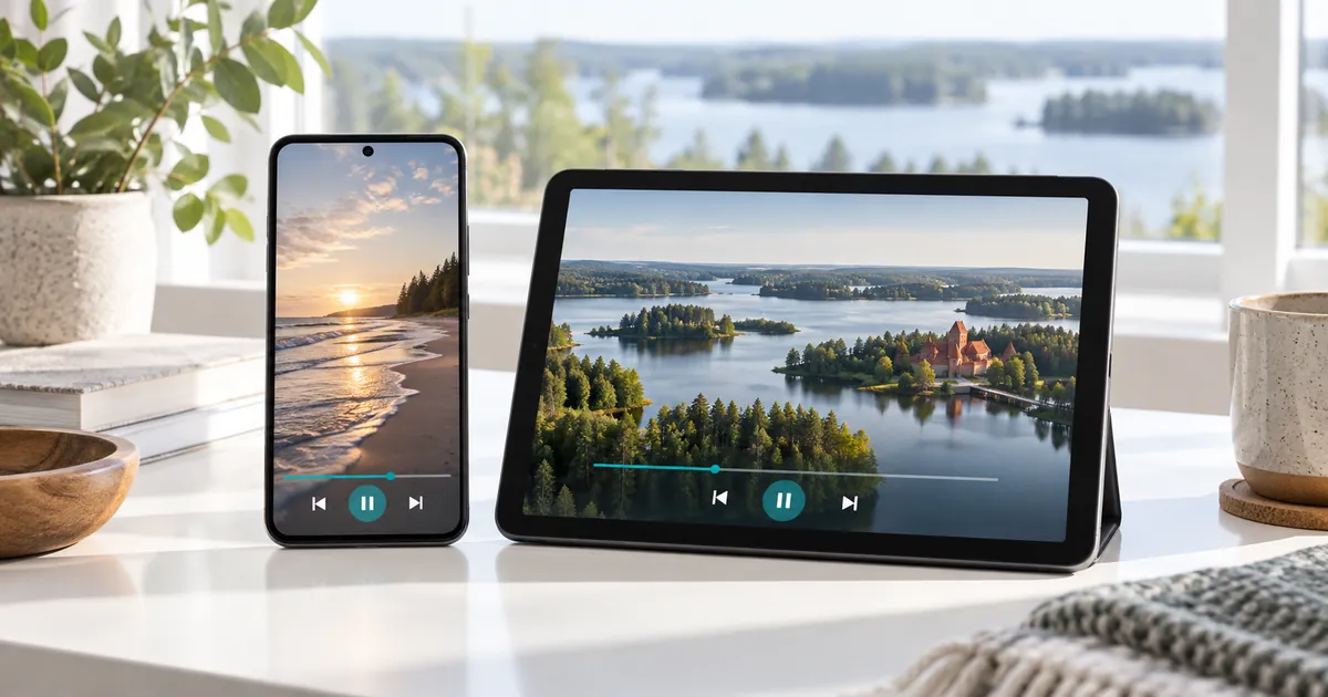 IPTV Latvia subscription on smartphone and tablet devices