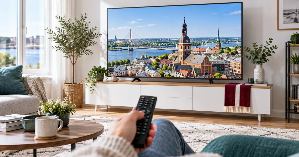 Latvian television viewing with IPTV on Smart TV