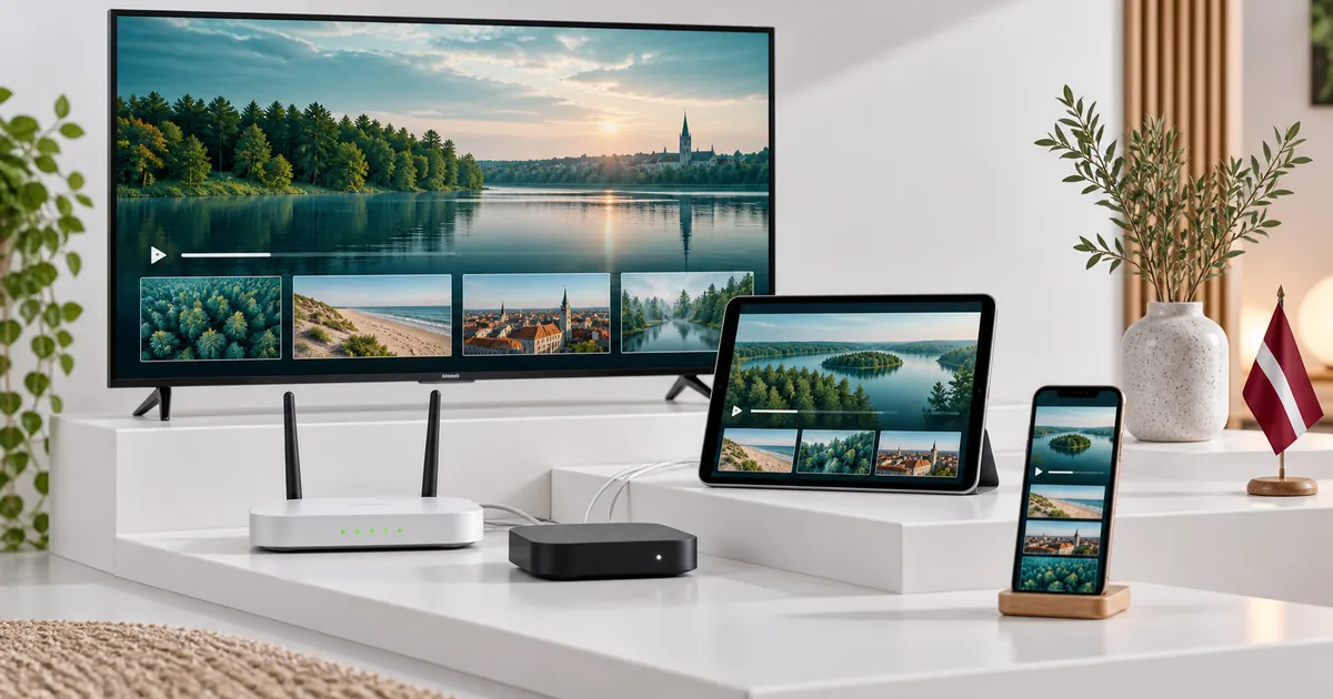 Multi-device IPTV Latvia plans for televisions phones and streaming devices